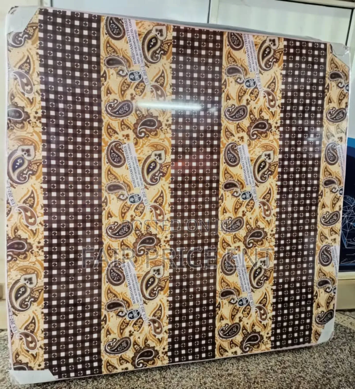 Rosefoam Mattress Sealed Cover. 5*6*6inches.( Brown)