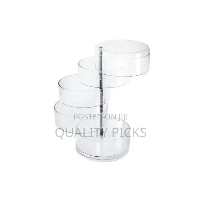 Rotating Jewelry Box Earrings Hair Storage Rack