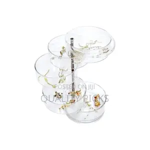Rotating Jewelry Box Earrings Hair Storage Rack