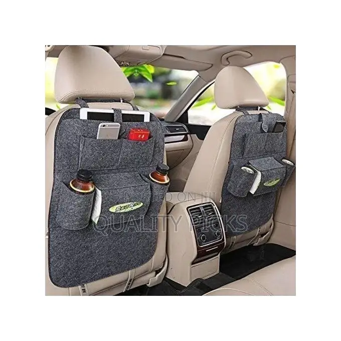 2 Pieces of Car Back Seat Organizer - Multi-Colours .