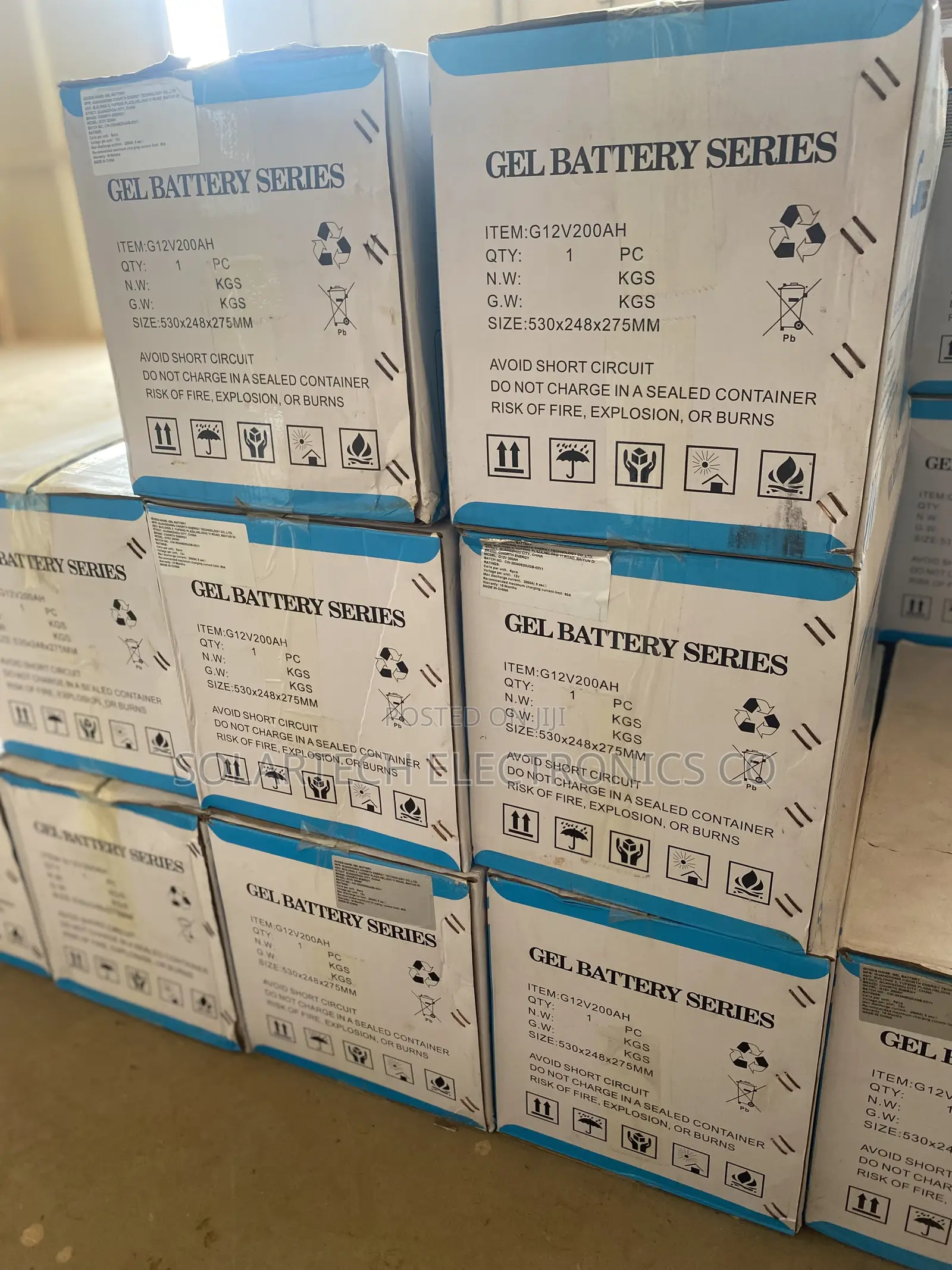 200ah Solar GEL Battery/ Warehouse Price.