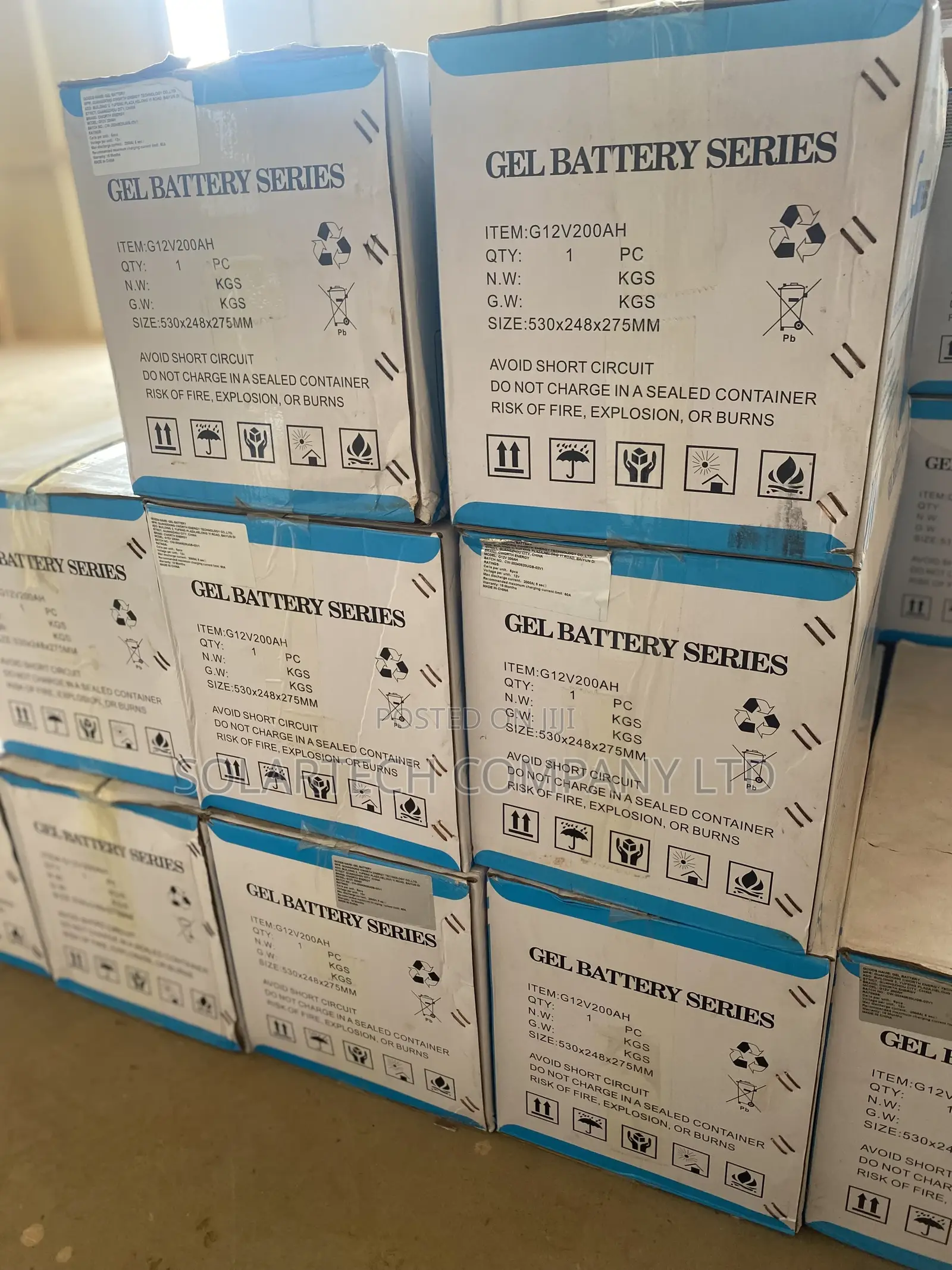 200ah Solar GEL Battery/ Warehouse Price.