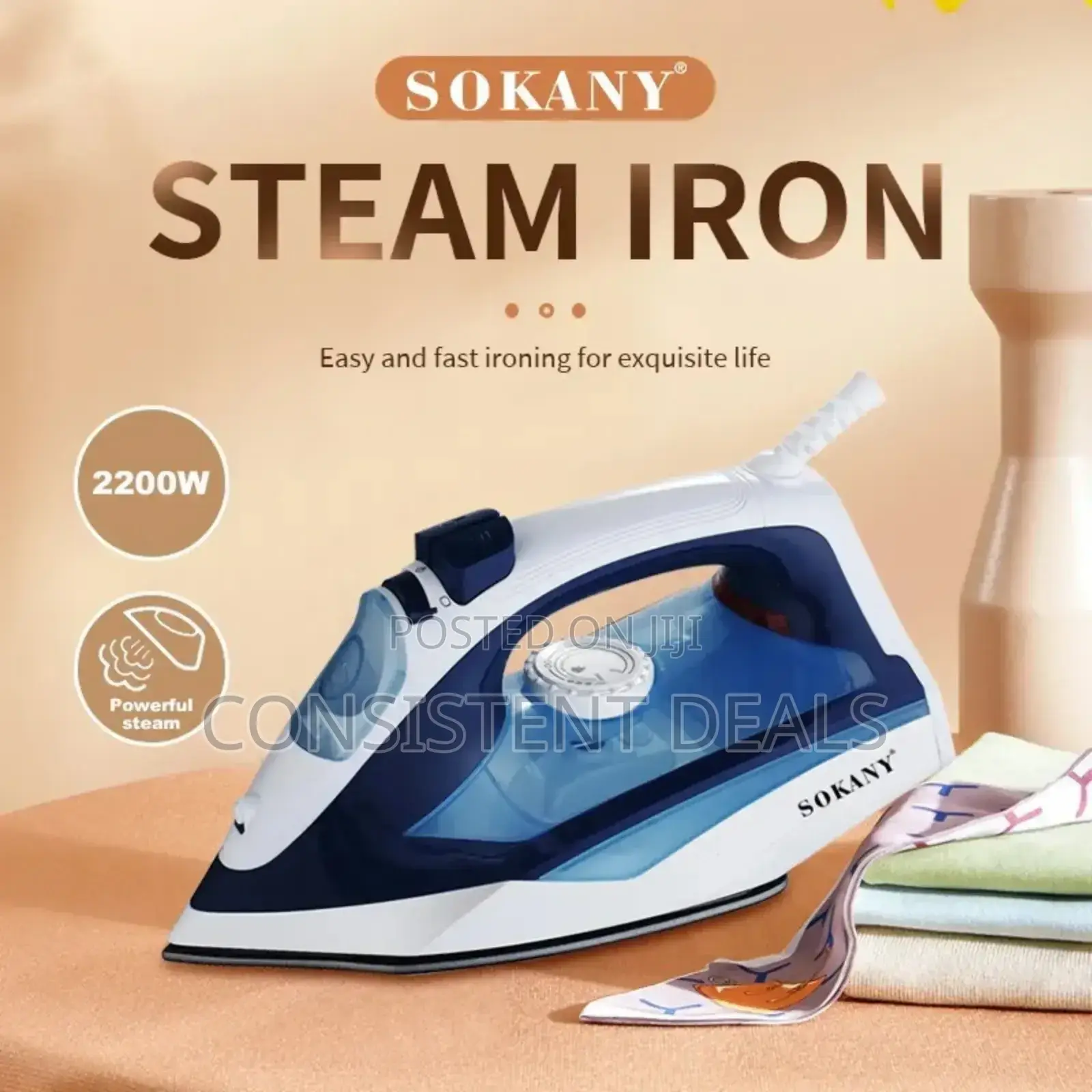 Sokany Steam Flat Iron