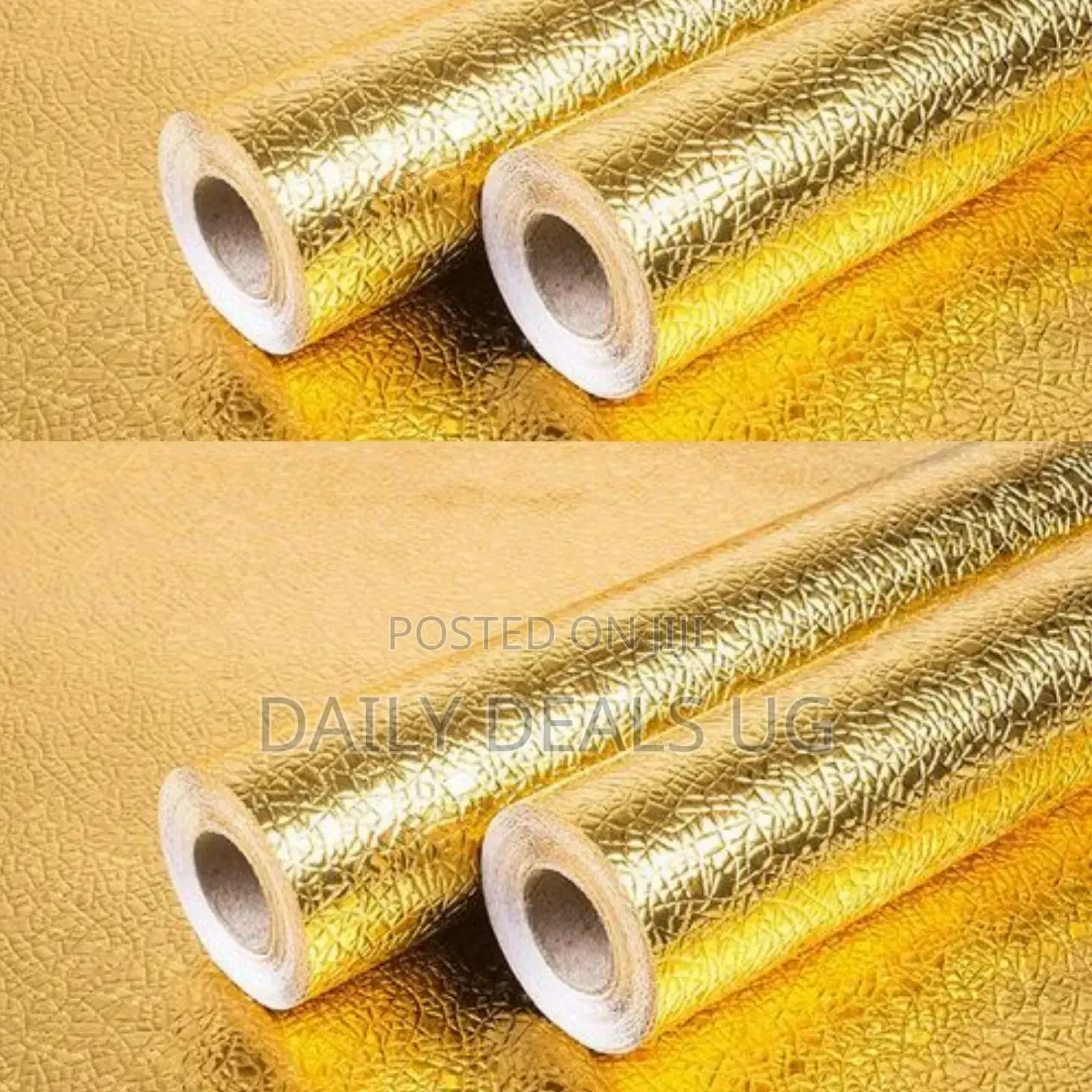 Kitchen Waterproof Gold Wallpaper