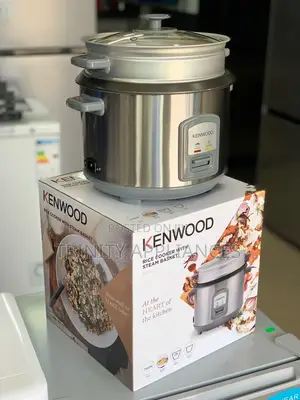 Kenwood Rice Cooker With Steamer, Stainless Steel, 1.8 Litre