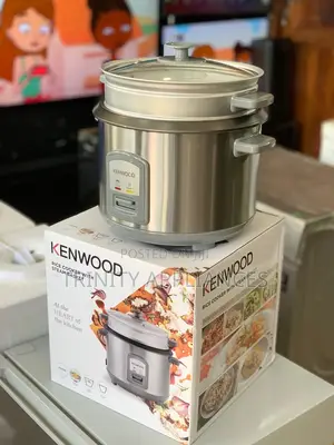 Kenwood Rice Cooker With Steamer, Stainless Steel, 1.8 Litre