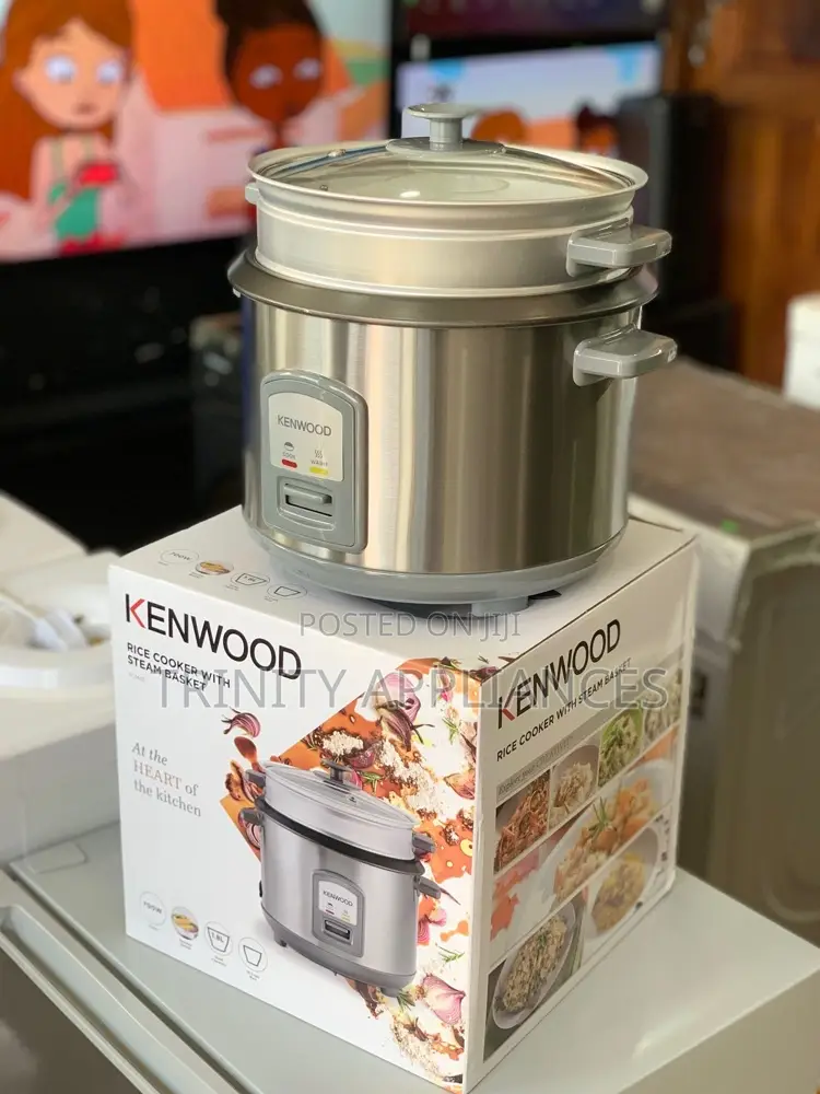 Kenwood Rice Cooker With Steamer, Stainless Steel, 1.8 Litre
