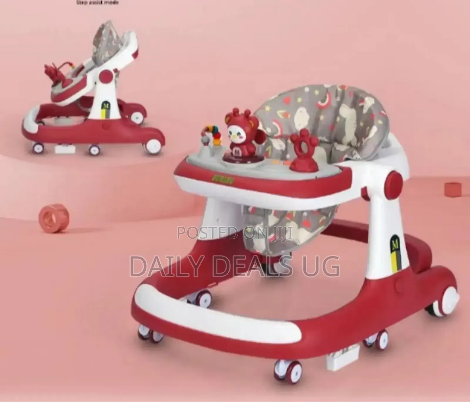 Musical Red and White Baby Walker V