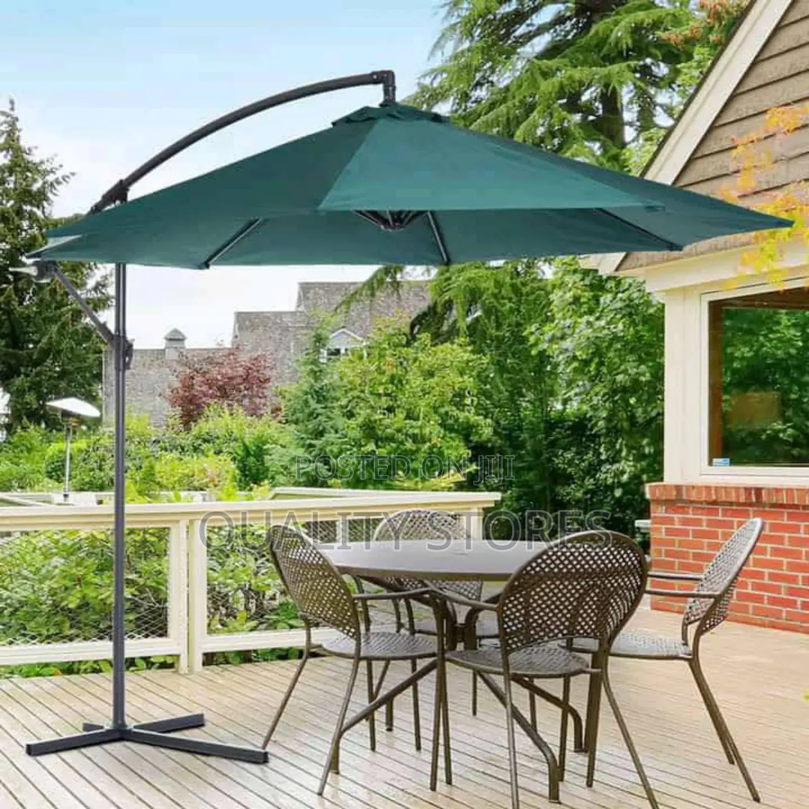 Outdoor Garden Umbrella Green