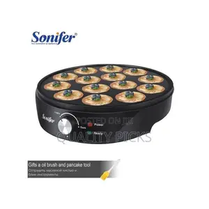 Sonifer Household Electric Non-Stick Pancake Maker-Black.