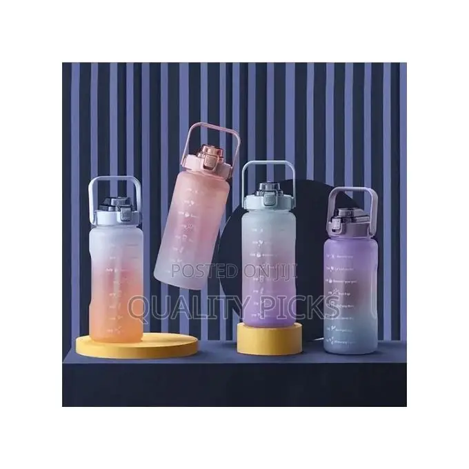 1.5L Time Marked Fitness Jug Outdoor Frosted Water Bottle