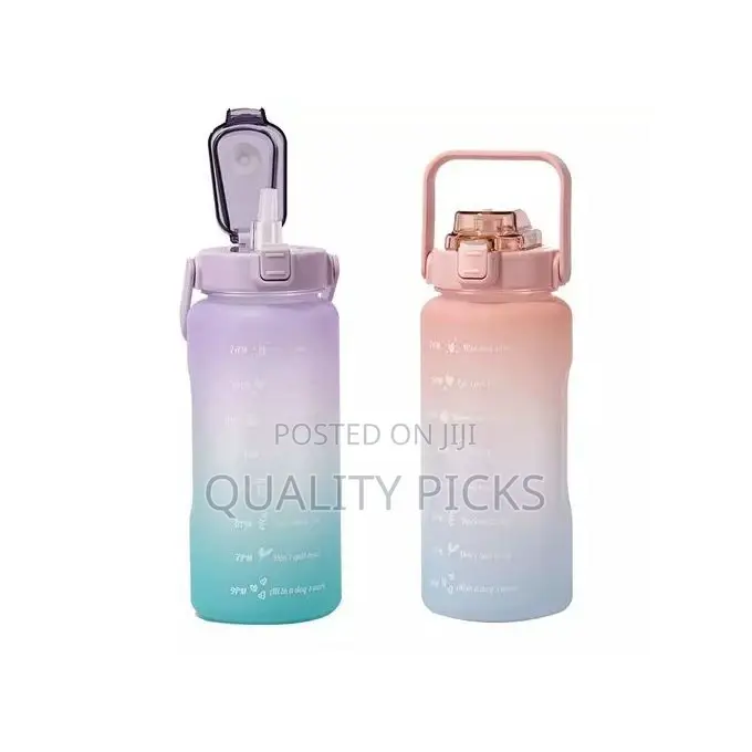 1.5L Time Marked Fitness Jug Outdoor Frosted Water Bottle