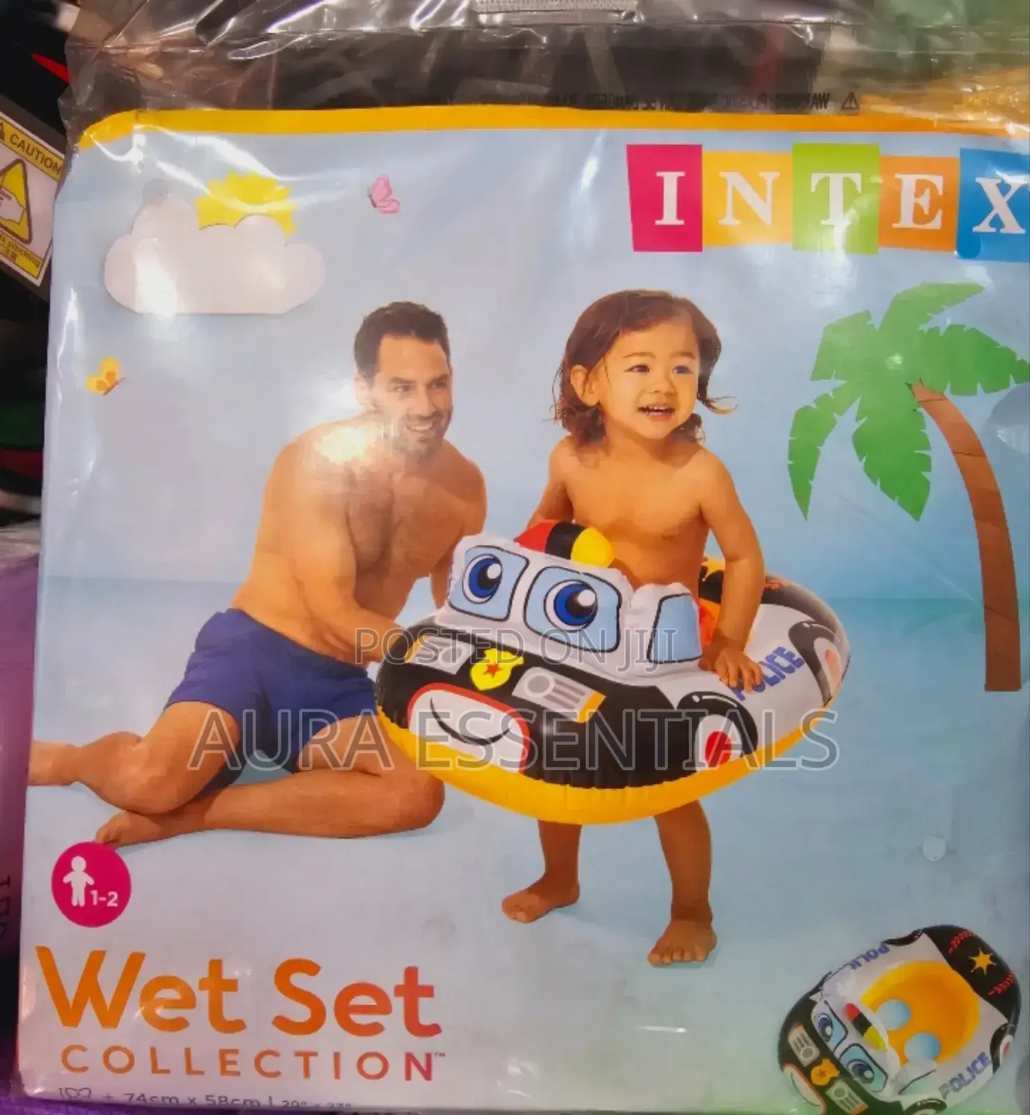 Intex Inflatable Cute Lil Police Cruiser Floater
