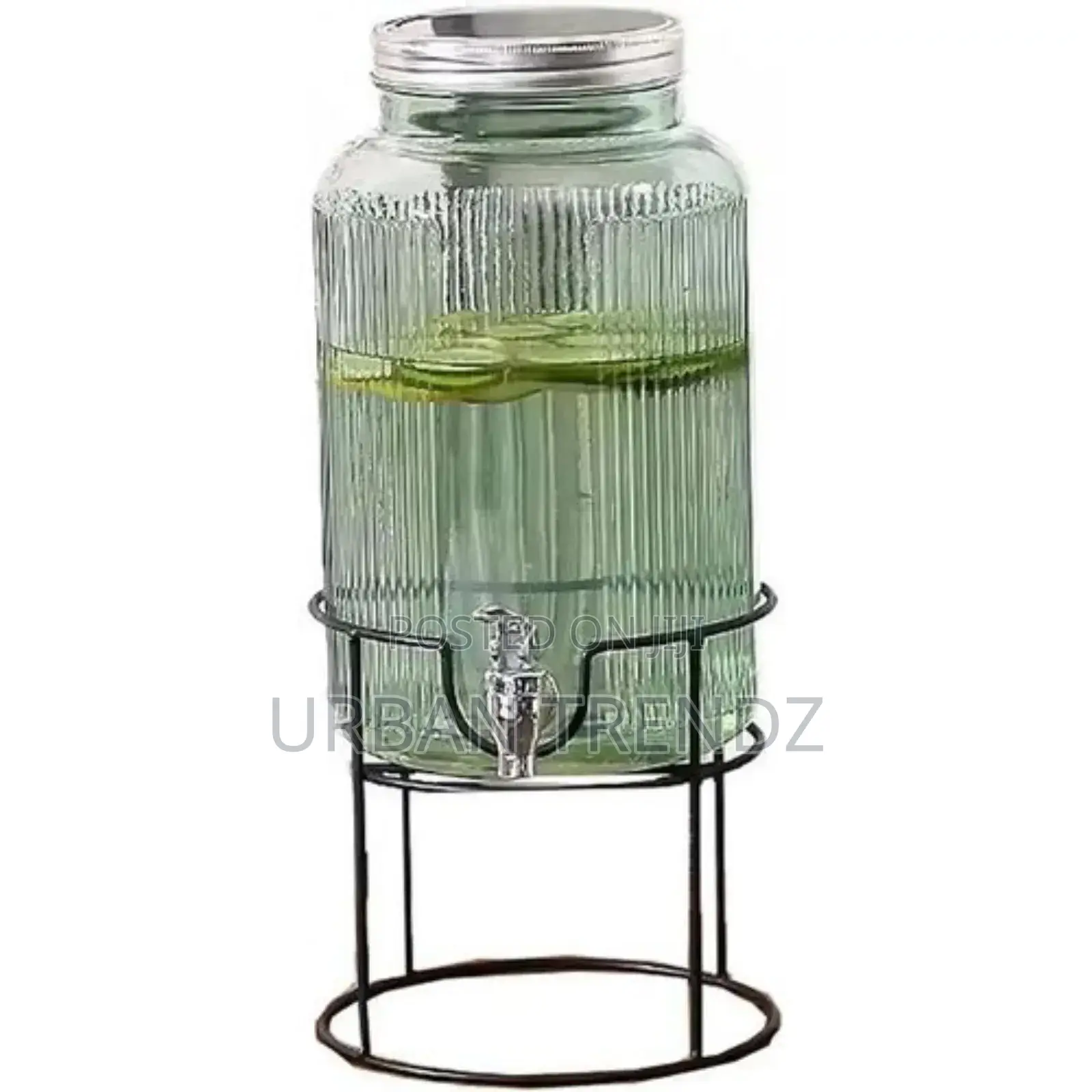 6 Liters Water Juice Beverage Glass Dispenser With Stand