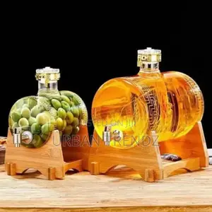 Thickened Glass Large Drinks Dispenser on Stable Sturdy