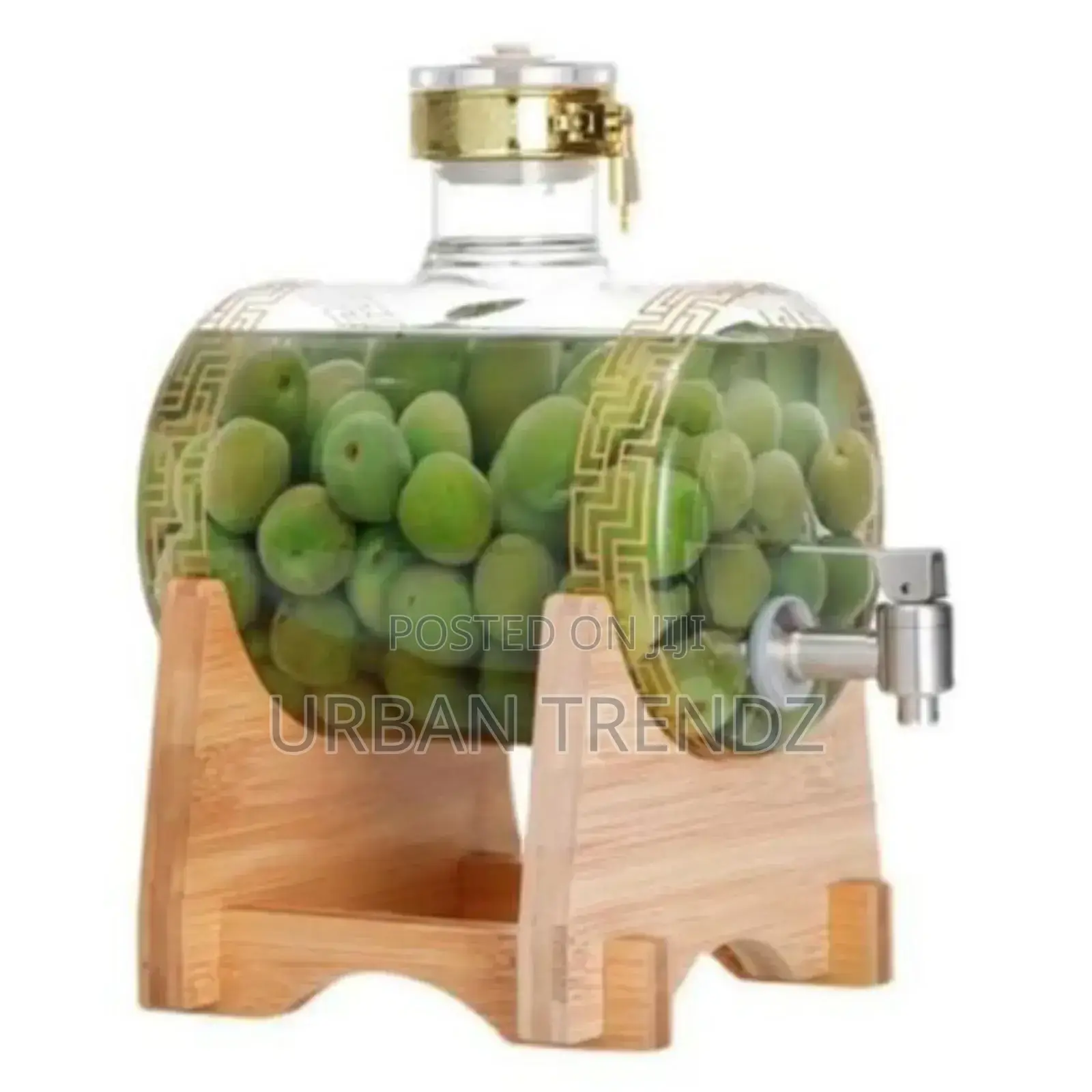 Thickened Glass Large Drinks Dispenser on Stable Sturdy
