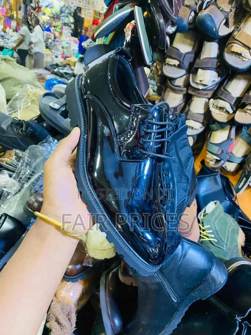 Shinny Oxfords Black