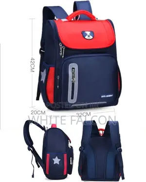School Bag-Water Resistant, Large Capacity, Durable-Red