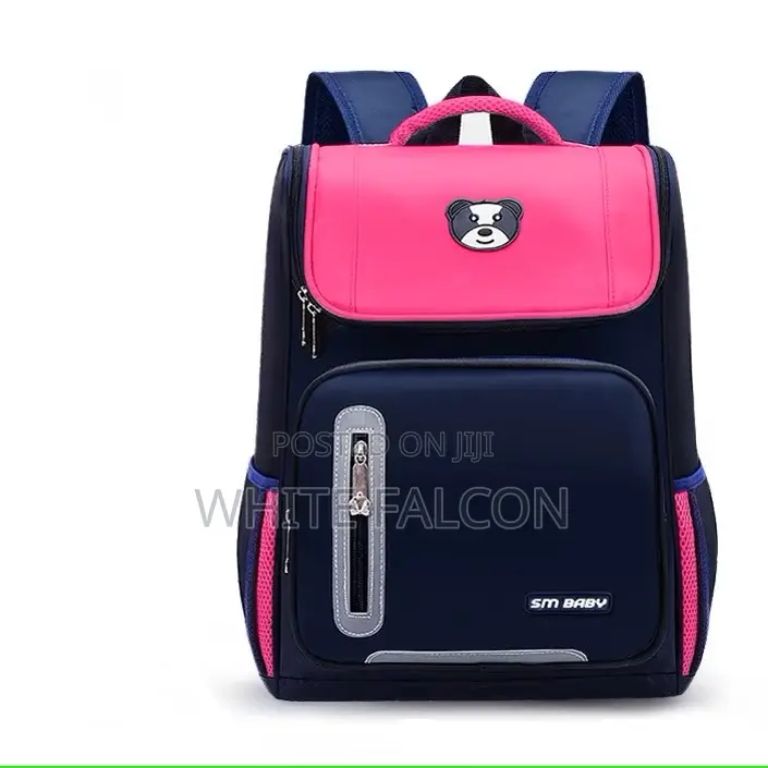 Water Resistant, Large Capacity, Durable School Bag-Pink