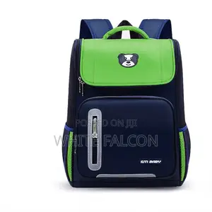 Large Capacity Water Resistant Durable School Bag- Green