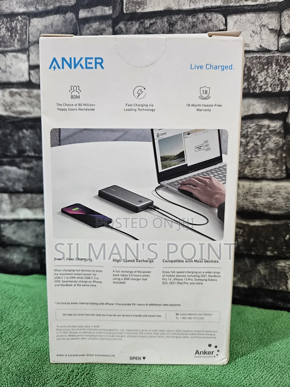 Anker 537 65W Pd Powerbank for Laptops