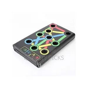 Foldable Push Up Board Rack for Fitness, Black