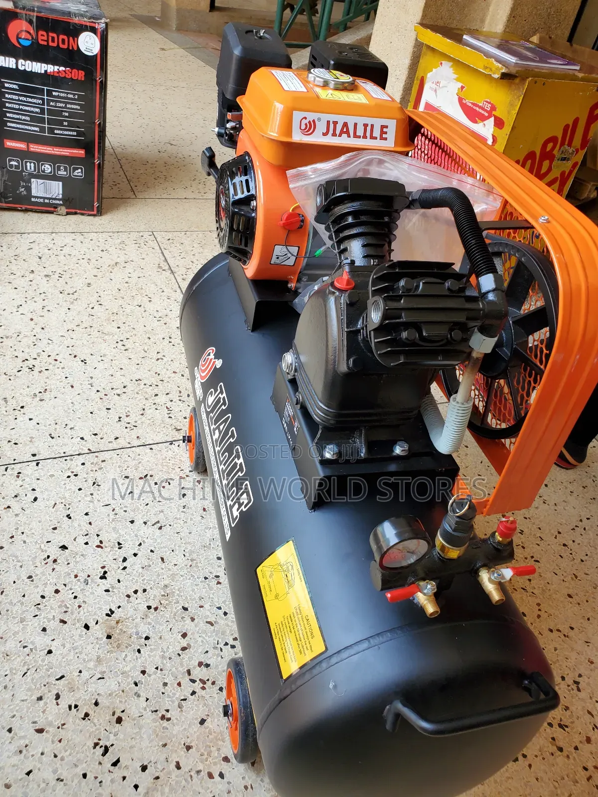 100L Petrol Air Compressor Jialile (2 Pistons)