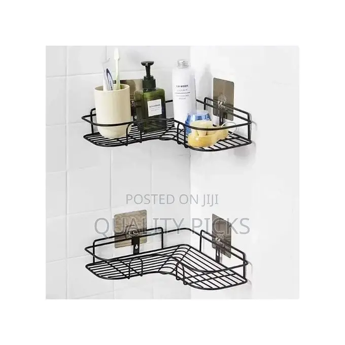 Self-Adhesive Metal Bathroom Kitchen Corner Rack