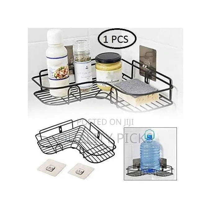 Self-Adhesive Metal Bathroom Kitchen Corner Rack