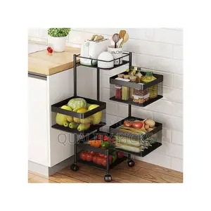 4 Tier Kitchen, Bedroom, Bathroom Storage Rack Organizer