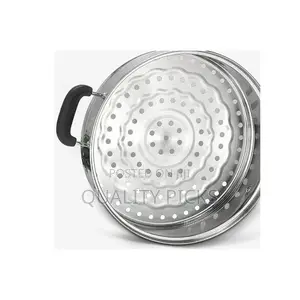 3 Layer Stainless Steel Saucepan and Steamer Soup Pot,28cm