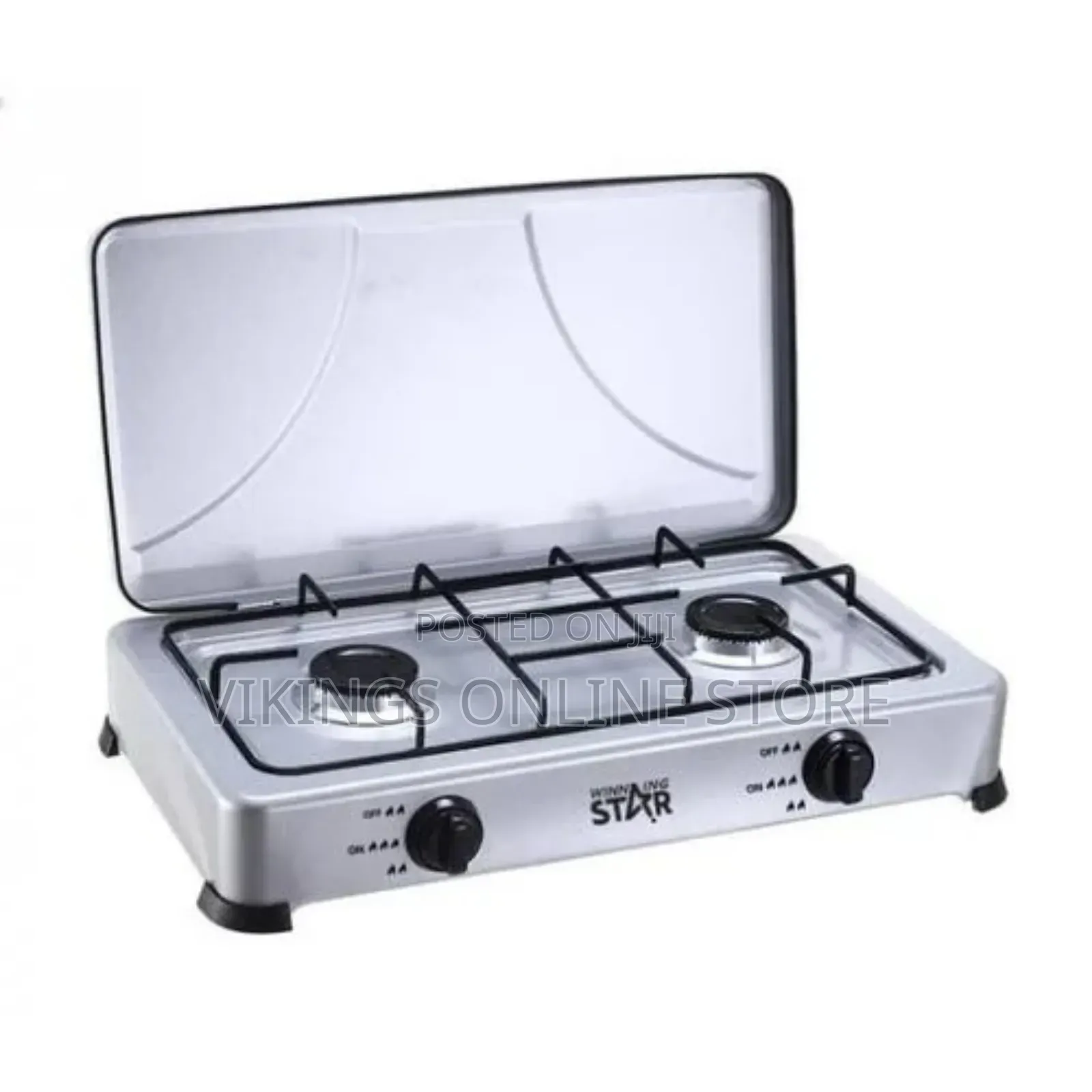 Winningstar Deluxe Double Gas Stove-White