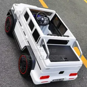 Photo - Kids White Double Cabin Benz for Kids