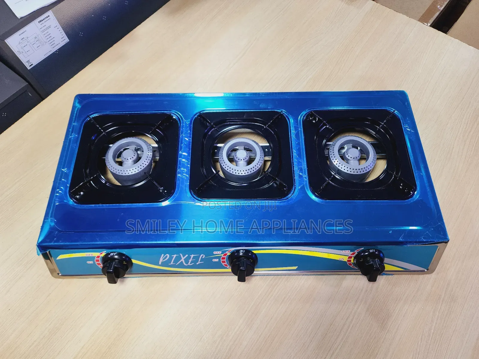 Self Ignited Pixels Gas Burner Tripple