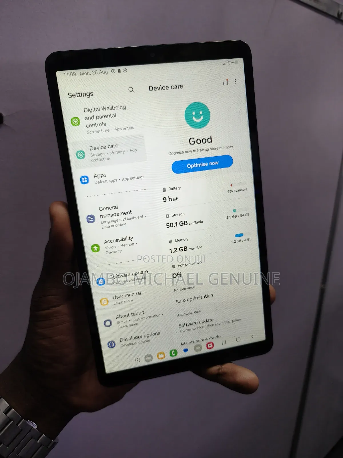 Samsung Galaxy Tab A9 64 GB Blue
