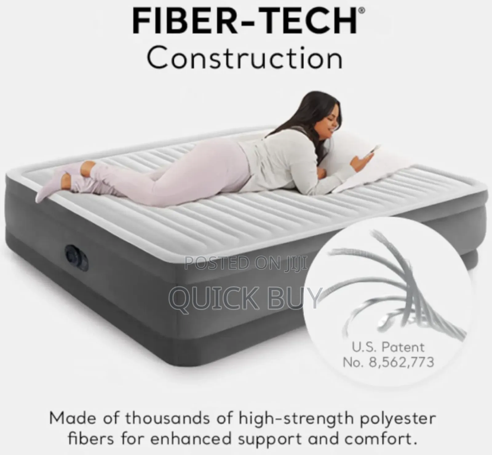 Dura- Beam Deluxe Comfort Plush High Rise Air Mattress