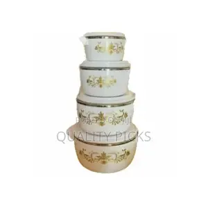 4 PCS Flowered Insulated Hot Pot Dishes Food Warmer