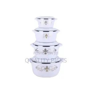 4 PCS Flowered Insulated Hot Pot Dishes Food Warmer