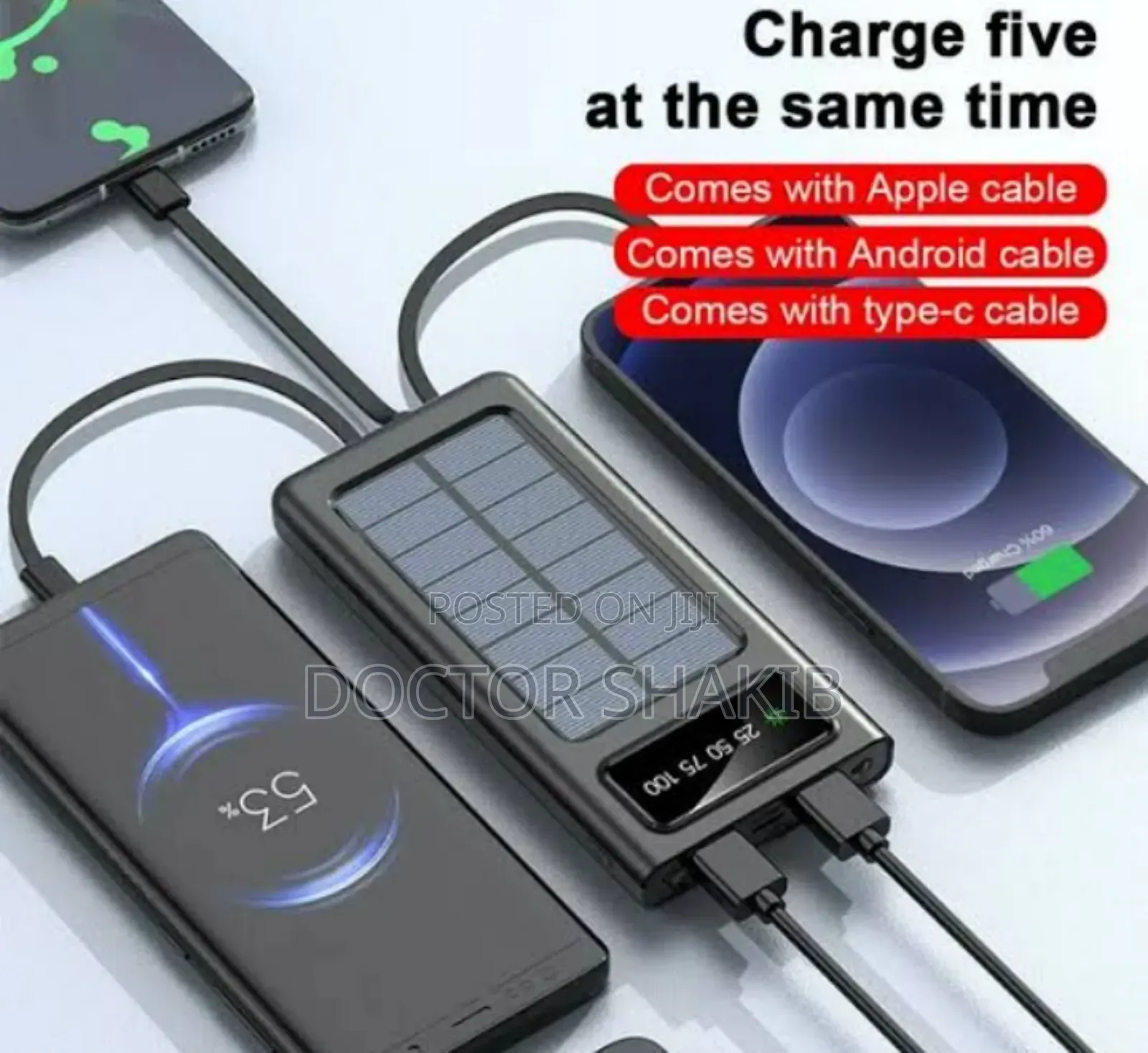 Portable New Outdoor Mobile Solar Power Bank