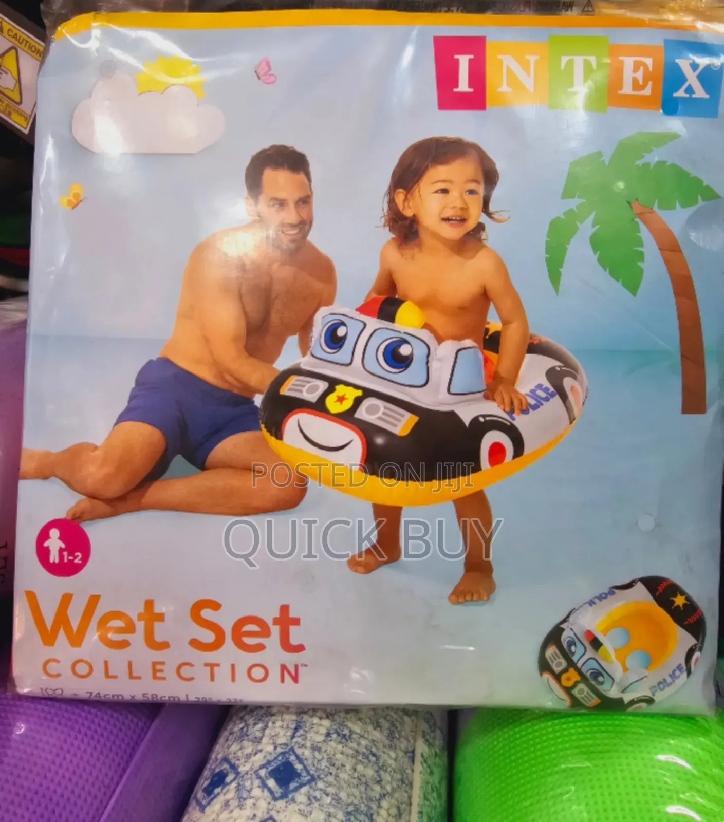 Unique Intex Inflatable Swimming Police Cruiser Floater