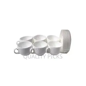 Luminarc 6 Pieces Luminarc Tea Coffee Cups and 6 Saucers