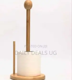 Wooden Round Tissue Holder