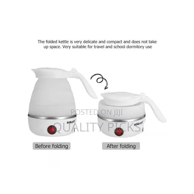 Sokany 0.7L Expandable Collapsible Travel Electric Kettle