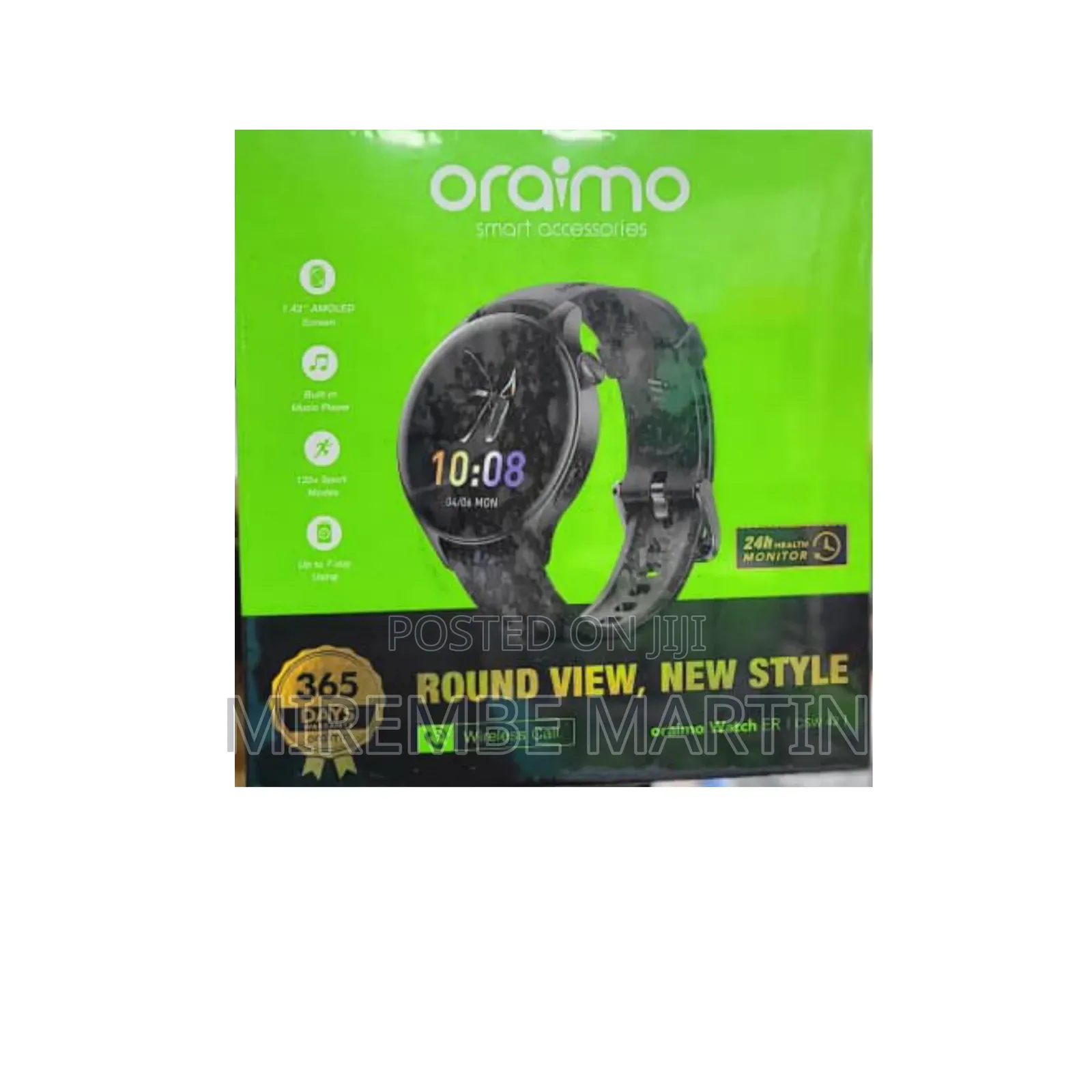 Round View Oraimo Smart Watch.