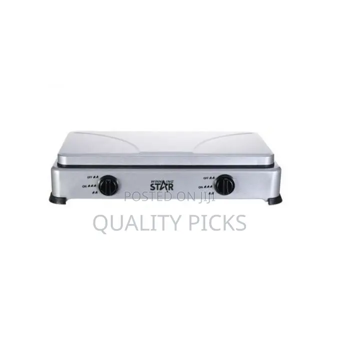 Winningstar 2 Burner Gas Cooking Stove With Lid