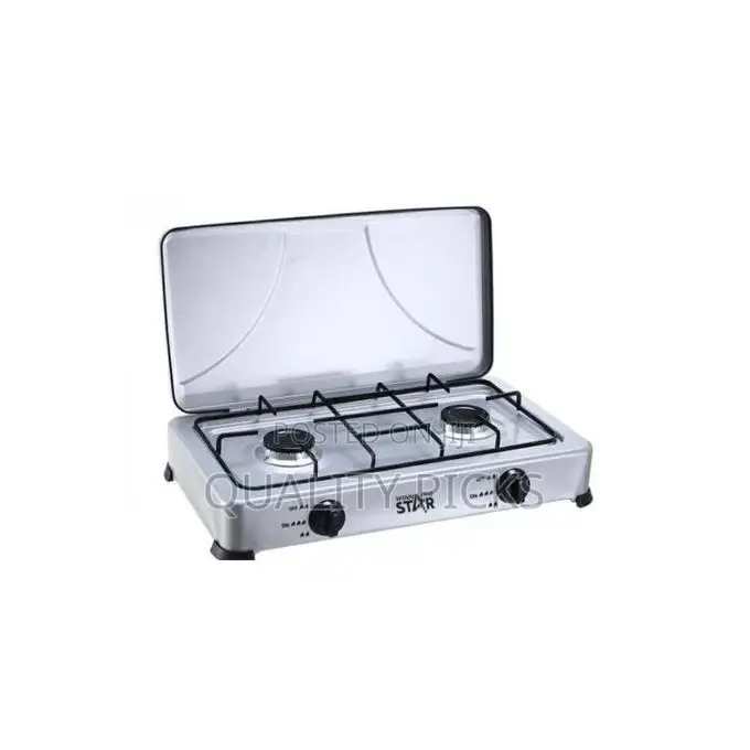 Winningstar 2 Burner Gas Cooking Stove With Lid