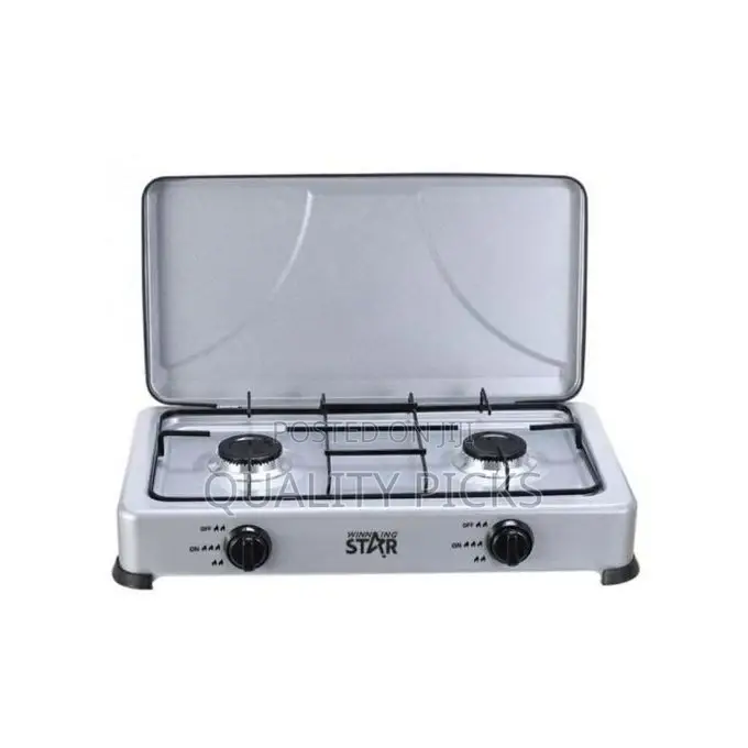 Winningstar 2 Burner Gas Cooking Stove With Lid