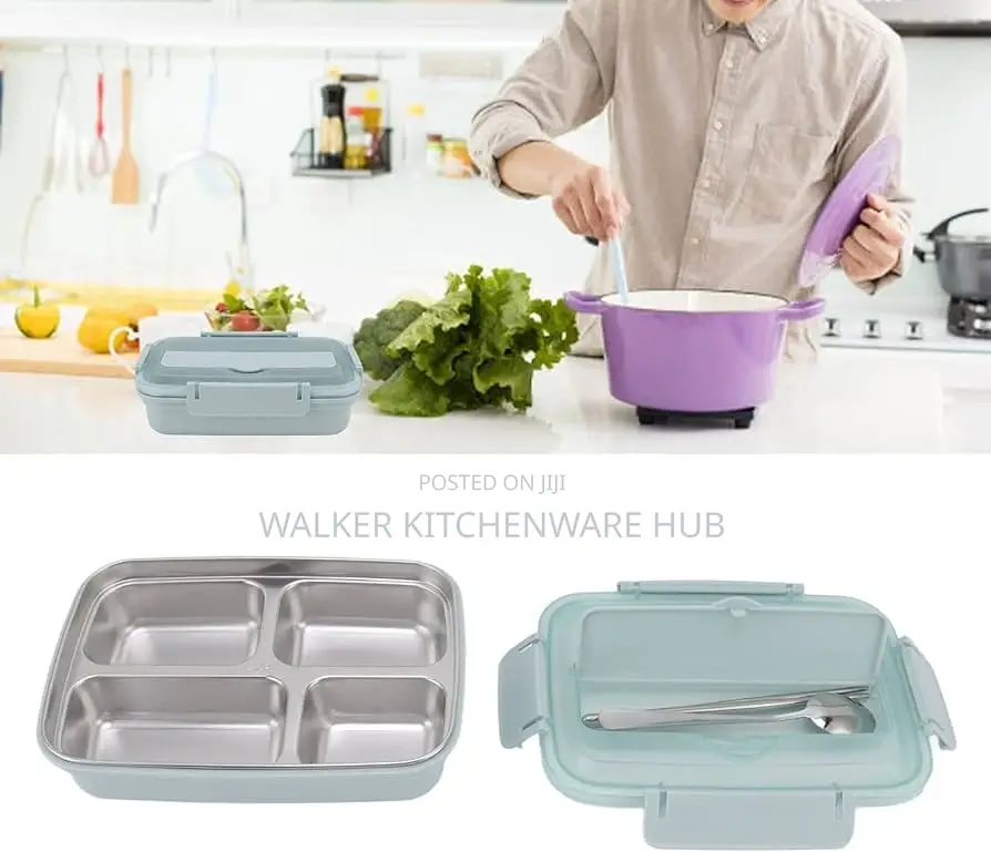 304 Partitioned Lunchbox With Spoon