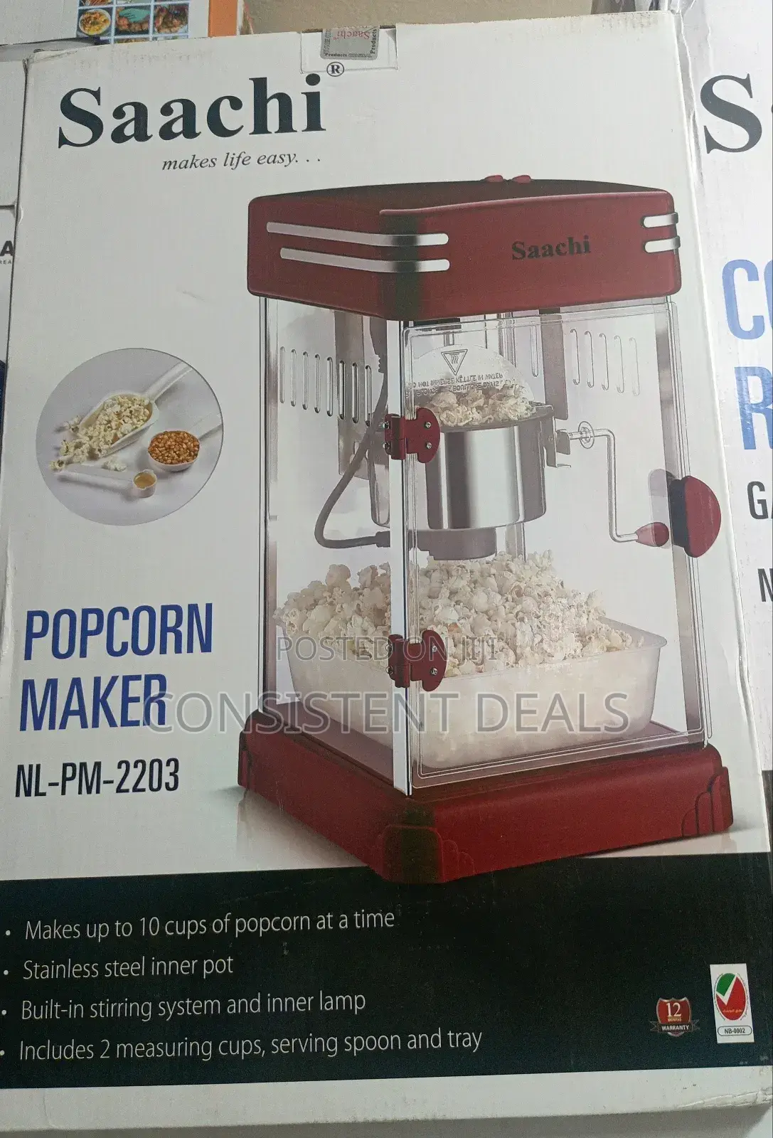 Saachi Popcorn Maker Machine