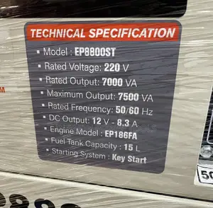 7kva Diesel Generator Easy Power EP8800ST